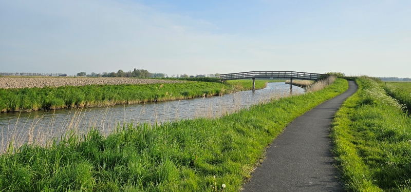 Ook tijdens het tweede deel van de wandeling was het genieten geblazen van het Groninger landschap.